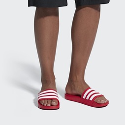 Adidas Adilette Cloudfoam Női Akciós Cipők - Piros [D20386]